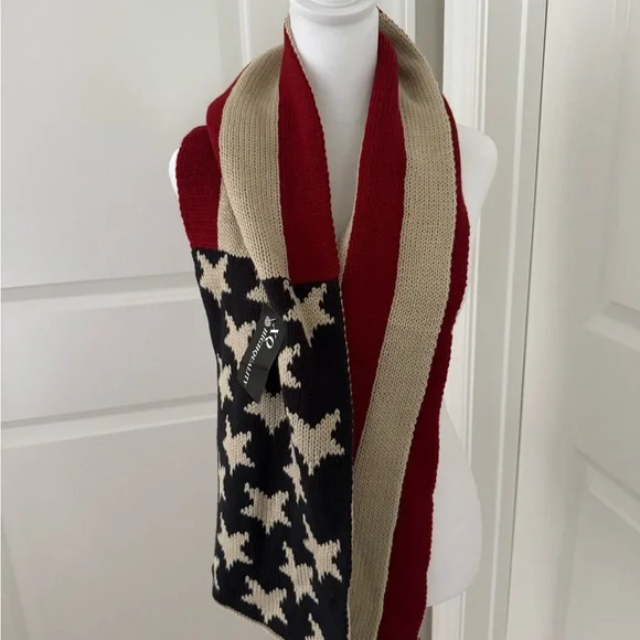 American Flag Scarf - NEVER WORN - Picture 2 of 5